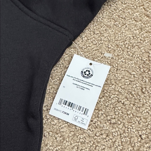 362 NWT Amazon Essentials Cropped Drop Shoulder Long Sleeve Sweatshirt - Sz: 6X - Picture 4 of 7